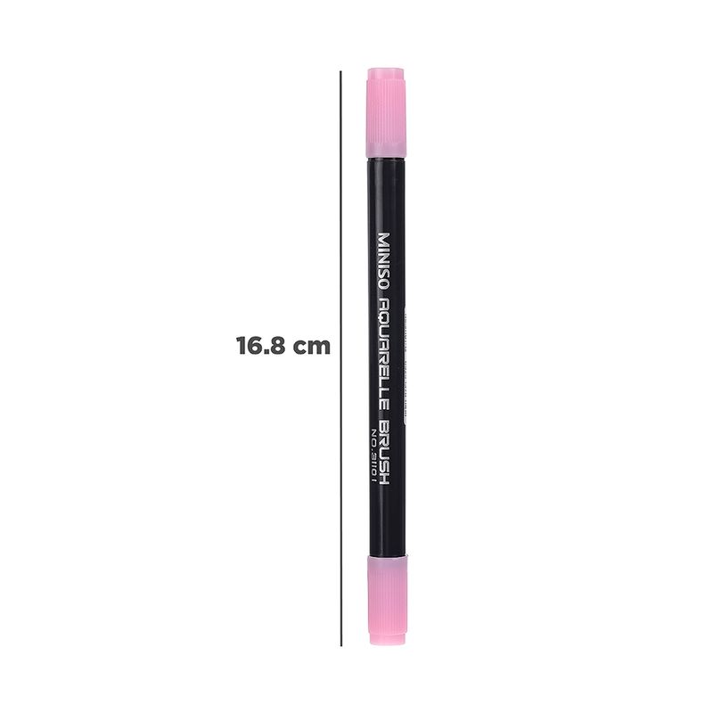 Plumon-A-Base-De-Agua-Doble-Punta-Rosa-16-8-1-2Cm-7-371