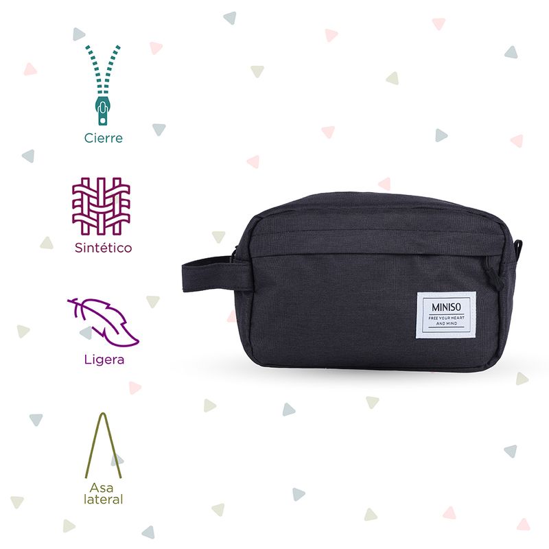 Bolso-De-Mano-Para-Viaje-Youth-Of-Time-Azul-Marino-Miniso-Organizador-Sint-tico-Negro-23x11x15-cm-3-10654
