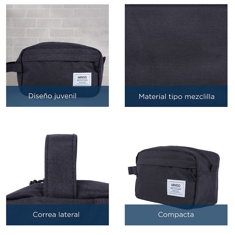 Bolso-De-Mano-Para-Viaje-Youth-Of-Time-Azul-Marino-Miniso-Organizador-Sint-tico-Negro-23x11x15-cm-6-10654