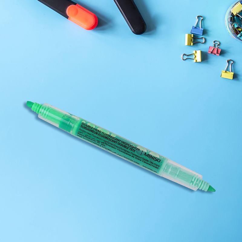 Plumon-Fosforescente-Doble-Cabeza-MINISO-Doble-Cabeza-Verde-4-9997