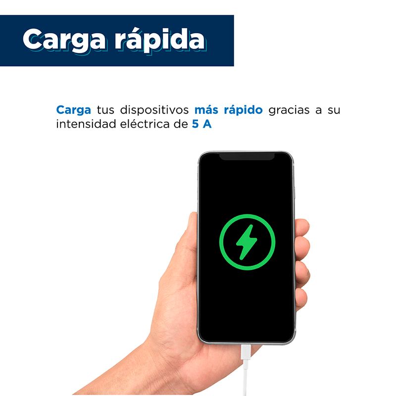 Cable-De-Datos-USB-a-USB-C-Carga-R-pida-5A-Blanco-1-m-4-5759
