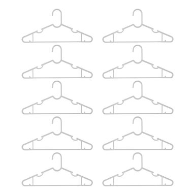 Paquete De Ganchos Simple Para Ropa Gris 10 Pzas 10 Piezas