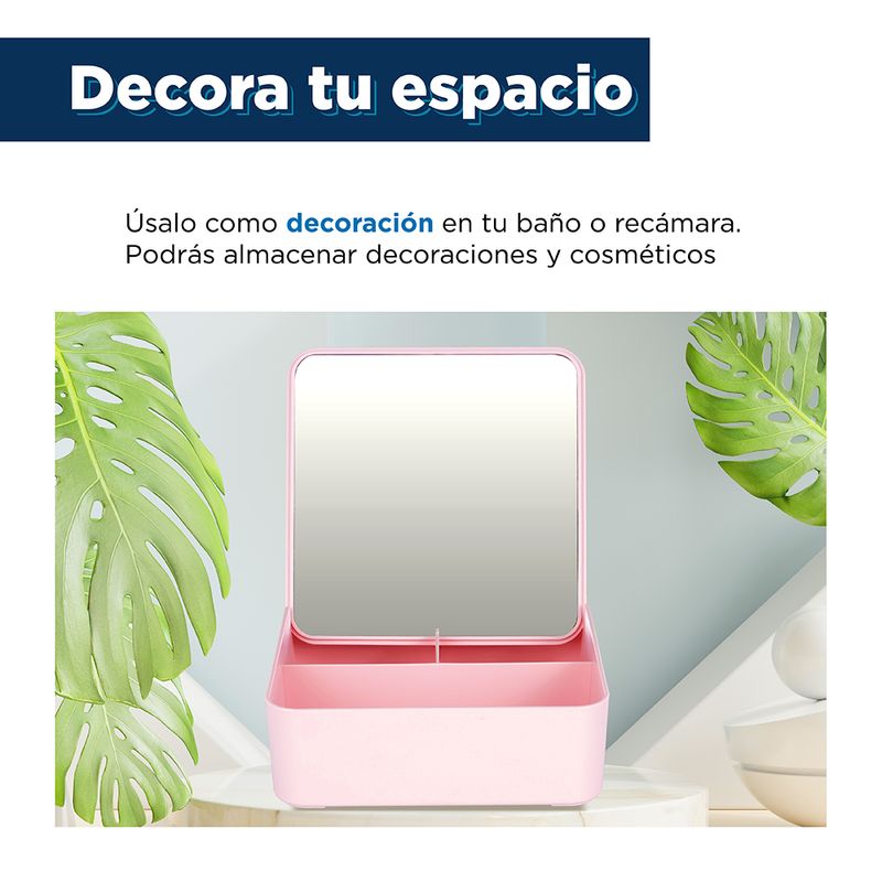 Espejo-De-Vanidad-Rectangular-Con-Contenedor-de-3-Secciones-Rosa-5-3228