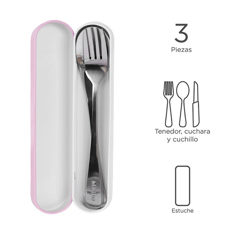 Kit-De-Cubiertos-Con-Estuche-Acero-Inoxidable-Rosa-17-cm-3-12018