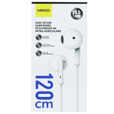 Audífonos De Cable 3.5 mm Blancos