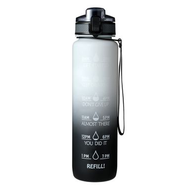 Cilindro Deportivo Degradado Plástico Negro 1 L