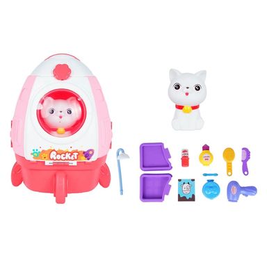 Estuche Portátil De Juguete Gatito Cohete 18 Piezas