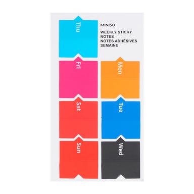 Notas Adhesivas  Semanal - Pet - Colores Mixtos
