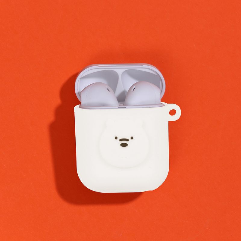 Funda-Protectora-Para-Airpods-We-Bare-Bears-Polar-Silicona-Blanca-2-12384
