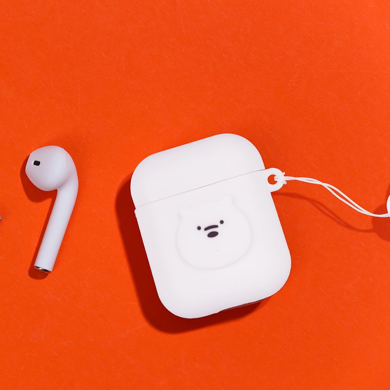 Funda-Protectora-Para-Airpods-We-Bare-Bears-Polar-Silicona-Blanca-4-12384
