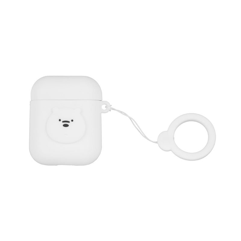 Funda-Protectora-Para-Airpods-We-Bare-Bears-Polar-Silicona-Blanca-1-12384