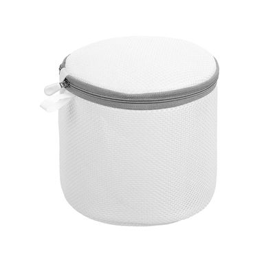 Bolsa de Lavado con Cierre para Ropa Interior Malla Blanco 16X15 cm