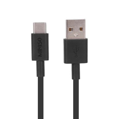 Cable De Datos Tipo C - Tpe Flexible - 2M - 3A - Negro USB a USBC FPE Flexible Negro 2 m