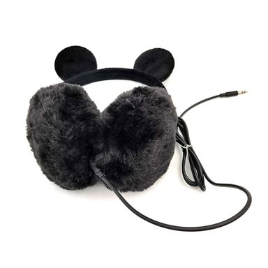 Audífonos De Diadema Con Cable Disney Mickey Mouse Infantiles Negros