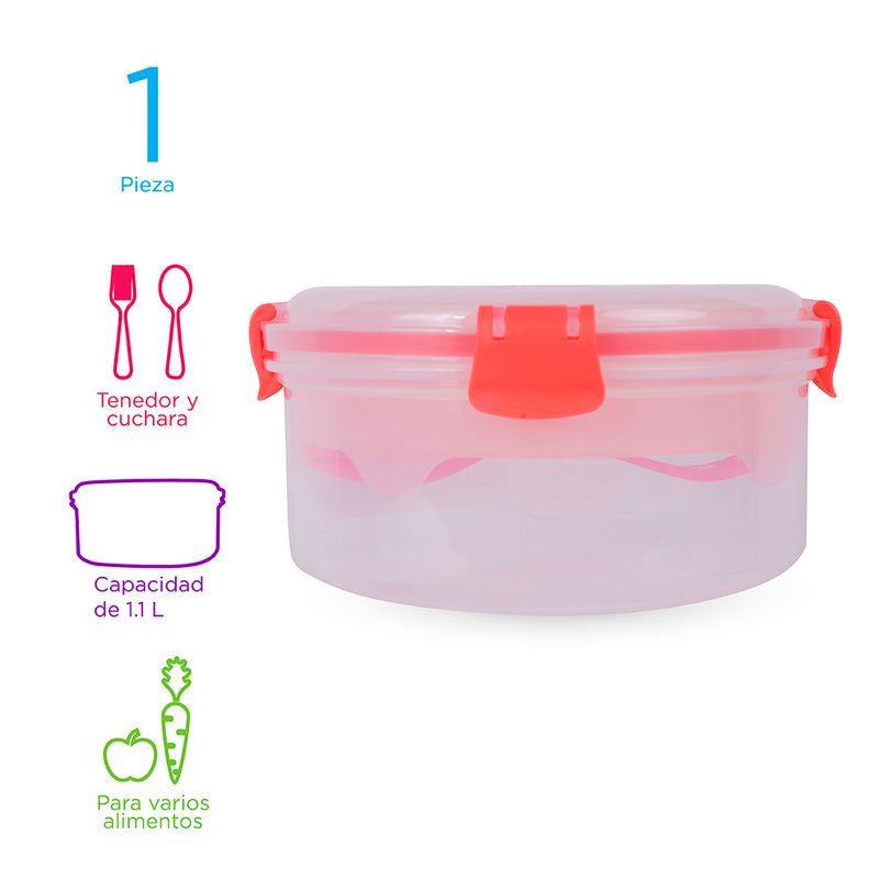 Contenedor-Para-Ensalada-Con-Separacion-Grande-Naranja-MINISO-1100-ml-3-9138