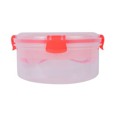 Contenedor Para Ensalada Con Separacion Grande Naranja MINISO 1100 ml