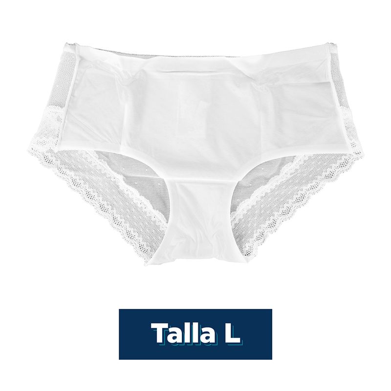 CALZ N PARA MUJER CINTURA MEDIA BLANCO XXL