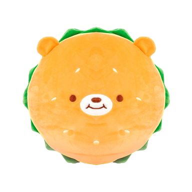 Almohada Food Series De Hamburguesa Miniso Oso Cojín Felpa Café 38x38 cm