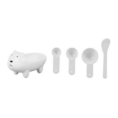 Kit Para Mascarillas We Bare Bears Polar Plástico Blanco 5 Piezas