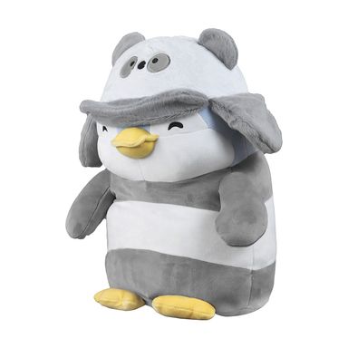 Peluche Sr. Miniso Disfrazado Con Gorro De Panda Felpa Miniso