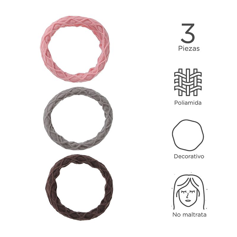 Paquete-De-Ligas-Para-El-Cabello-Rombo-Cl-sico-Caf-Gris-Rosa-3-Piezas-3-7561