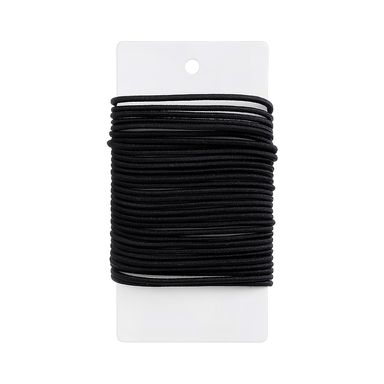 Paquete De Ligas Para Cabello 3 mm Negro 30 Piezas