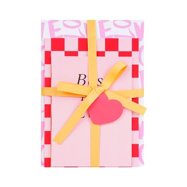 Set Libretas San Valentín Rayas 3 Piezas