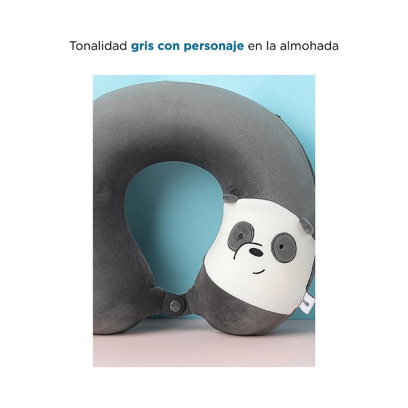Almohada-Para-Viaje-Con-Memory-Foam-Panda-Gris-Oscuro-We-Bare-Bears-WBB-5-564