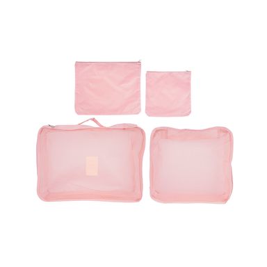 ORGANIZADOR DE  VIAJE PEGABLE - 4 ESPACIOS - ROSA MINISO