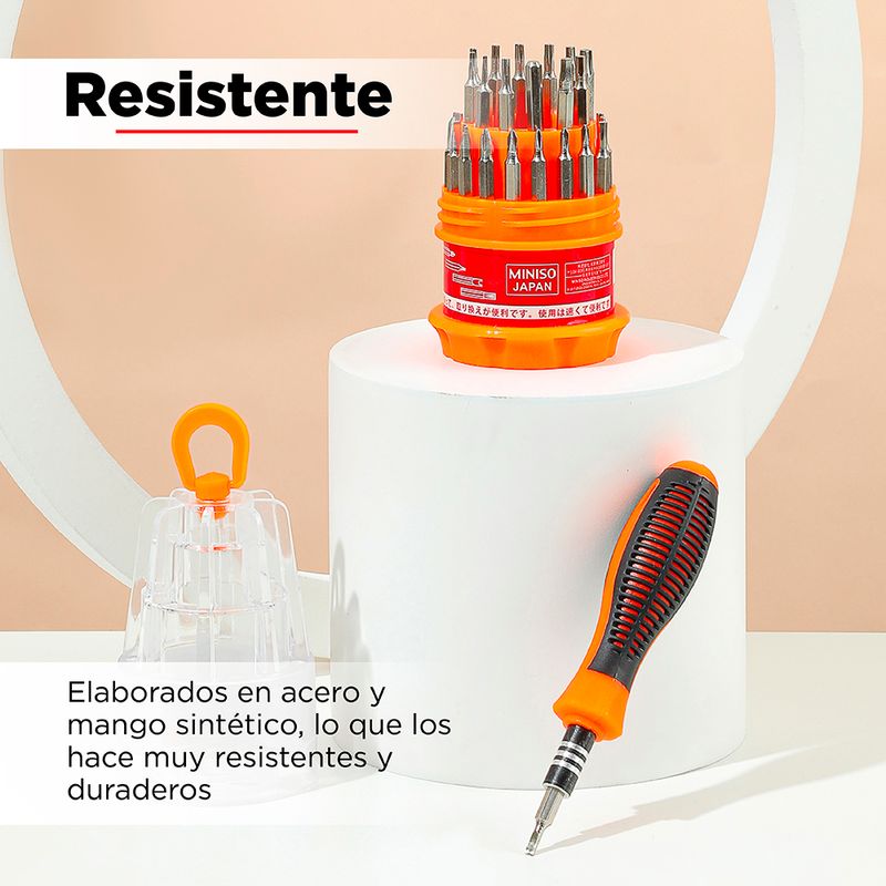 Set-De-Desarmador-Con-31-Puntas-Amarillo-MINISO-Amarillo-31-piezas-6-275