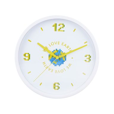 Reloj De Pared I Love Earth HOGAR Plástico Blanco