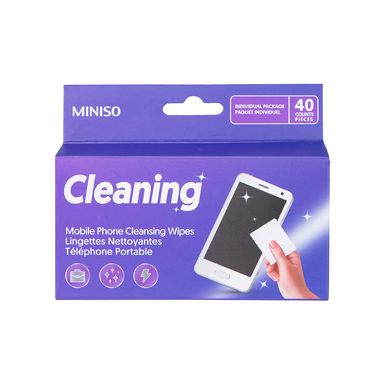 Toallas Húmedas Miniso Para Celular Azul 40 Hojas
