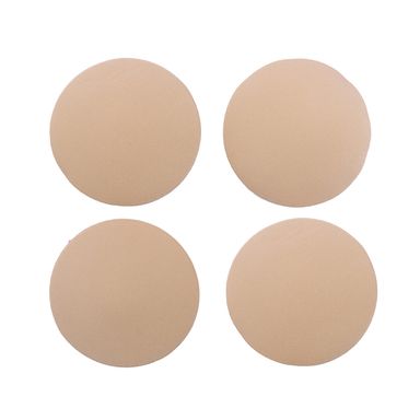 Brasier Invisible de Tela Redondo (Beige) 2 Pares 8 cm