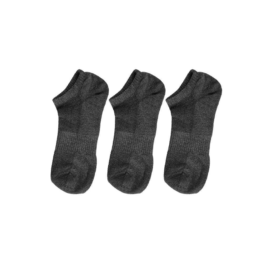 Pack de 3 Pares de Calcetines Deportivos, Gris, calcetines