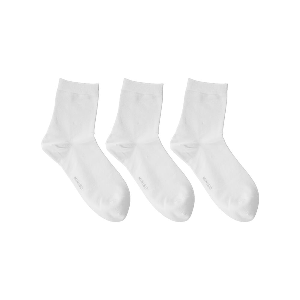 Calcetines Dobles para Hombre Blancos Blancos 26-28 3 Pares