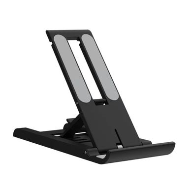 Soporte De Escritorio Para Celular Plegable Plástico Negro