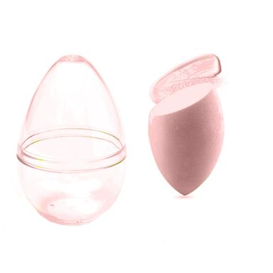 Esponja De Maquillaje Con Estuche Borde  Plano Rosa