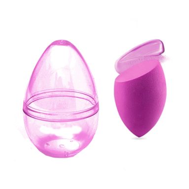 Esponja De Maquillaje Con Estuche Borde  Plano Fucsia
