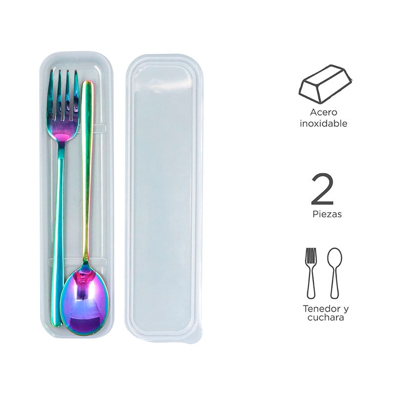 Set-De-Cubiertos-Cuchara-Tenedor-Colorful-Efecto-Tornasol-Acero-Inoxidable-2-Piezas-3-6265