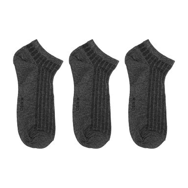 Set Calcetines Para Hombre Transpirables Grises 3 Pares