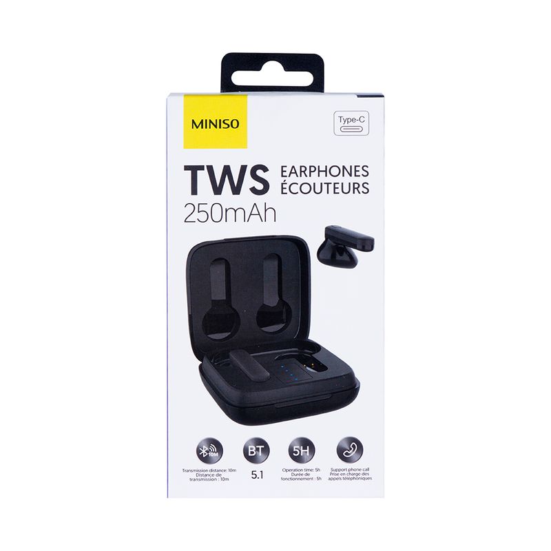 Audífonos inalámbricos in Ear TWS-50 BT, negros