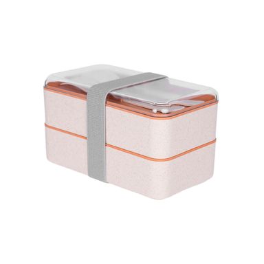 Contenedor De Paja De Doble Capa MINISO Beige 1000 ml