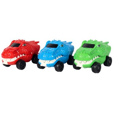 Auto Dinosaurio con Tracción Verde/ Rojo/ Azul MINISO