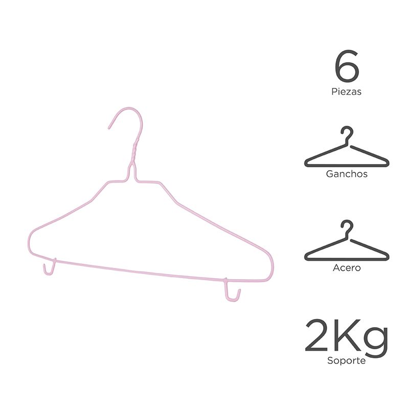 Paquete-De-Ganchos-Para-Ropa-De-Adulto-Ganchos-Rosa-6-Piezas-3-6531