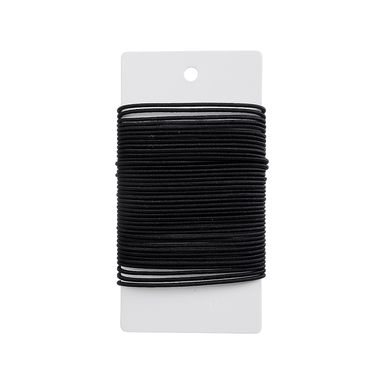 Paquete De Ligas Para Cabello 2 mm Negro 40 Piezas