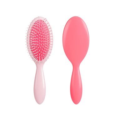 Cepillo Para Cabello Con Cojín Plástico Rosa