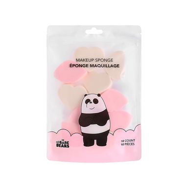 Paquete de Esponjas We Bare Bears Panda Para Maquillaje, 10 Piezas