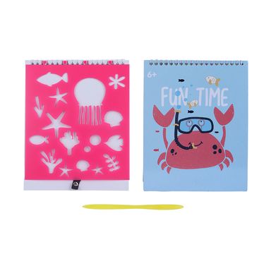 Libro Para Colorear Miniso Criaturas Marinas Raspar 14 Hojas
