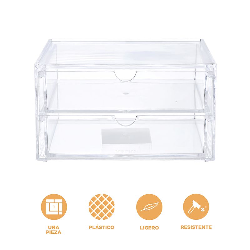 Organizador-para-Cosm-ticos-con-Cajones-Pl-stico-Transparente-17X13-2X9-7-cm-3-6042