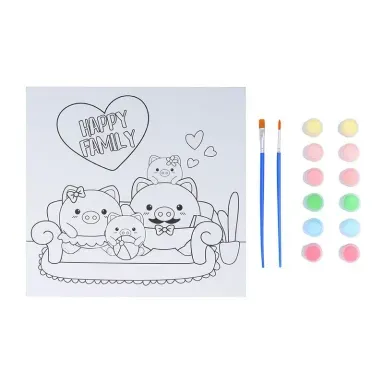 Kit De Pintura Happy Family Cerdito Miniso